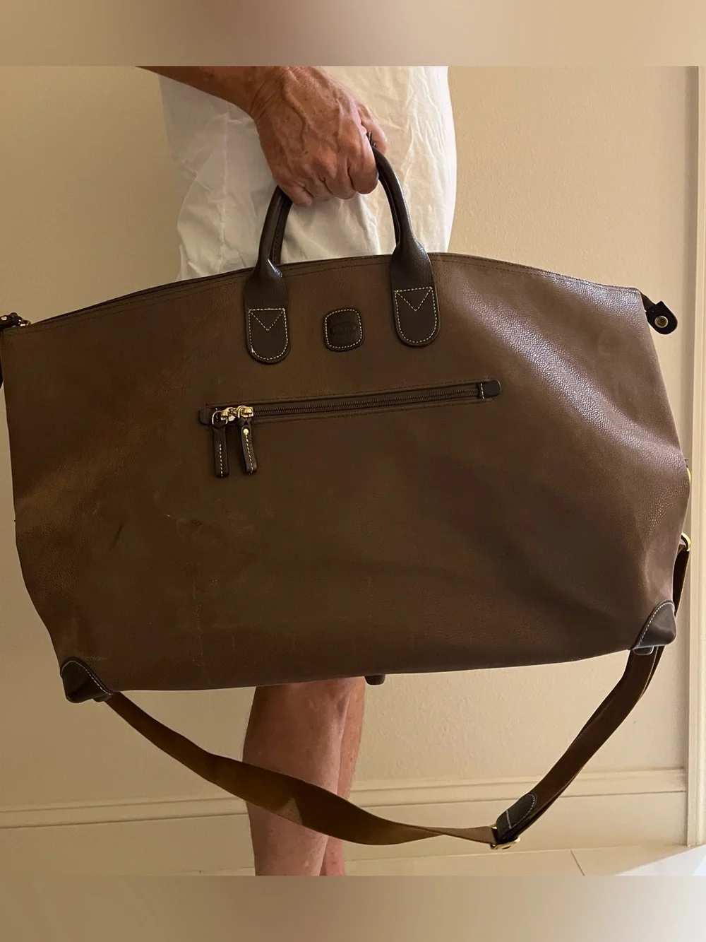 BRIC’S Classic Brown Weekender Bag - Men